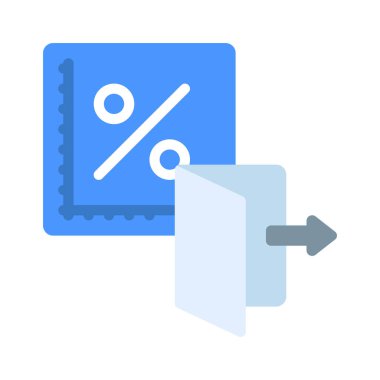 Çıkış Hızı düz simgesi, vektör illüstrasyonu 