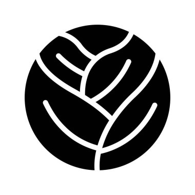 Lahana Web simgesi vektör illüstrasyonu