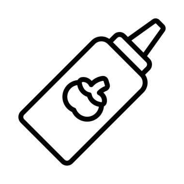 Domates Ketçap Sosu, vektör çizimi  