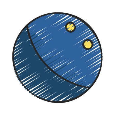 Kabak Topu web simgesi vektör illüstrasyonu