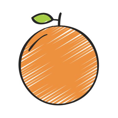 turuncu simge vektör illüstrasyonu 