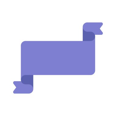 Çevirilmiş Kurdele Web simgesi, vektör illüstrasyonu         