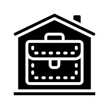 İş Merkezi Bina simgesi, vektör illüstrasyonu basit tasarım