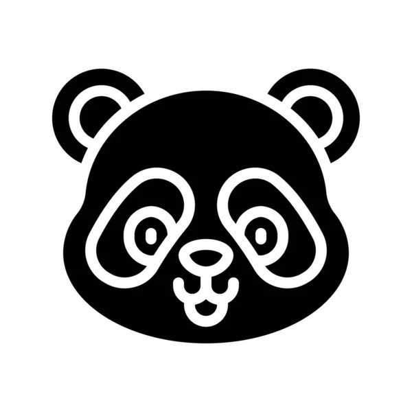 Panda Web Icon Vector Illustration — Wektor stockowy