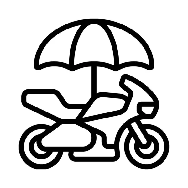 Motorbike Web Icon Vector Illustration — Stock Vector