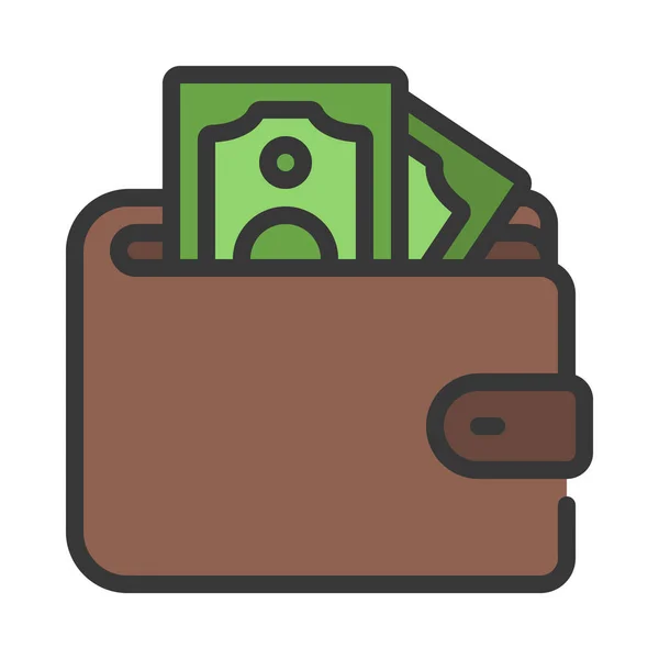 Wallet Icon Vector Illustration Simple Design — Vetor de Stock