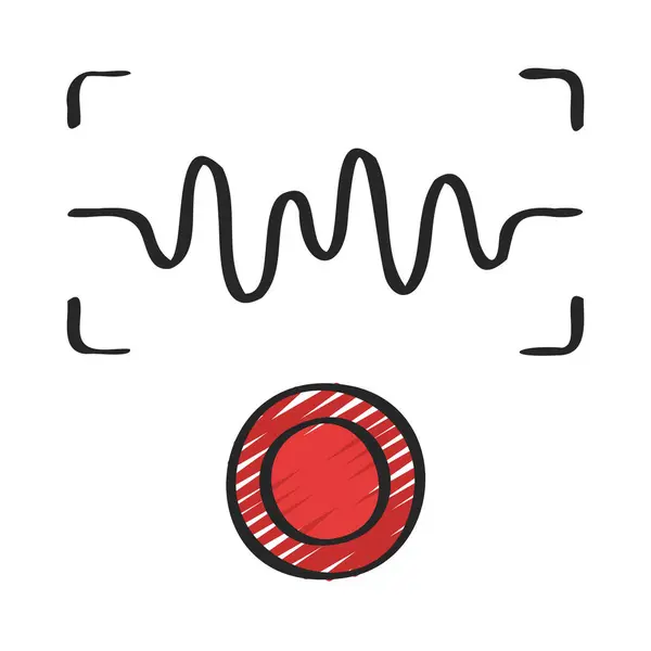 Notizen App Web Icon Vektor Illustration — Stockvektor