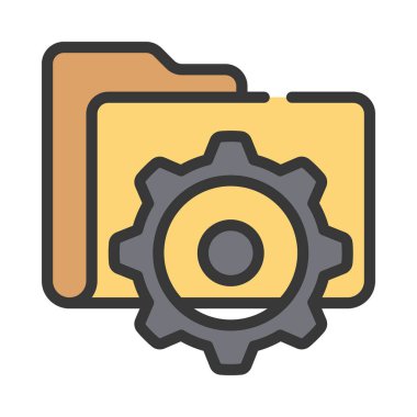 Dizin Ayarları simgesi, vektör illüstrasyonu 