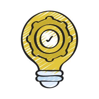 İnovasyon web simgesi düz tasarım, vektör illüstrasyonu              