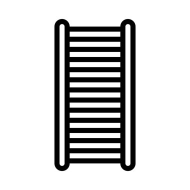 merdiven ağ ikonu vektör illüstrasyonu