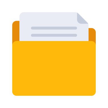 dosya dizini simgesi, vektör illüstrasyonu 