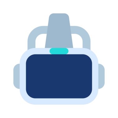 Beyaz arkaplanda Sanal Gerçeklik Kulaklık simgesi