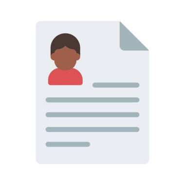 Belge simgesi, vektör illüstrasyonuna devam et 