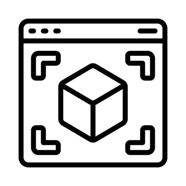 Nesne Simgesini Yakala Basit Vektör İllüstrasyonu