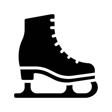 Buz Pateni ikonu vektör çizimi tasarımı