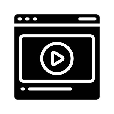 Video oynatımını kutsal kişilerin resmi, vektör çizim 