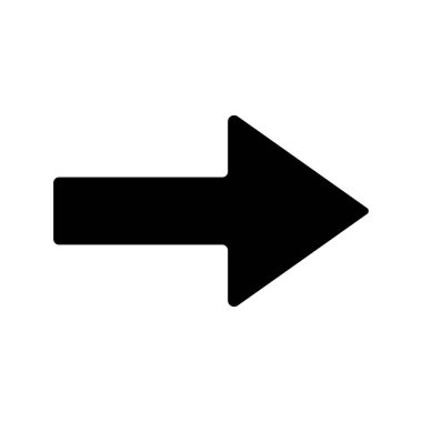 Sağ ok web simgesi vektör illüstrasyonu