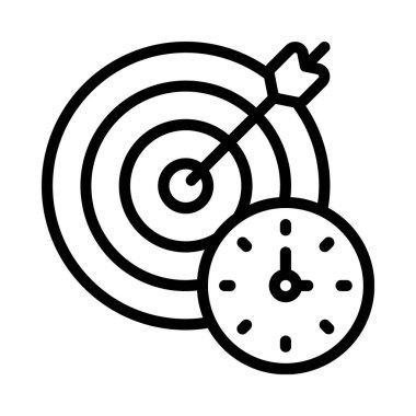 hedef simge vektör illüstrasyonu