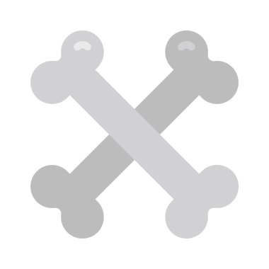 Kemik Simgesi Basit Vektör İllüstrasyonu