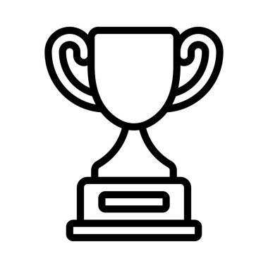 kupa ödülü izole edilmiş ikon vektör illüstrasyon tasarımı