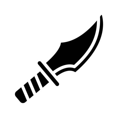  Hançer simgesi vektör çizimi tasarımı