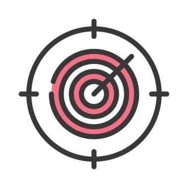 Hedef Ağ ikonu vektör illüstrasyonu hedefleniyor