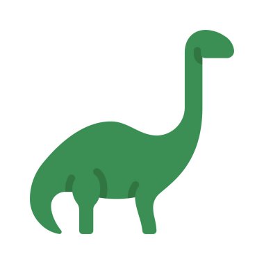 Brachiosaurus Dinozor Ağ ikonu vektör çizimi