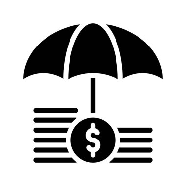 Finansal Kapak Web simgesi vektör illüstrasyonu