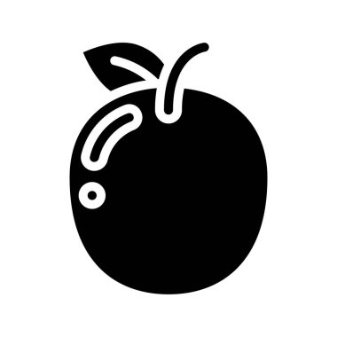 elma meyvesi tasarım simgesi