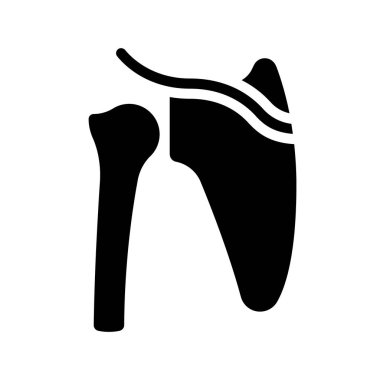 Omuz Kemikleri web simgesi vektör çizimi