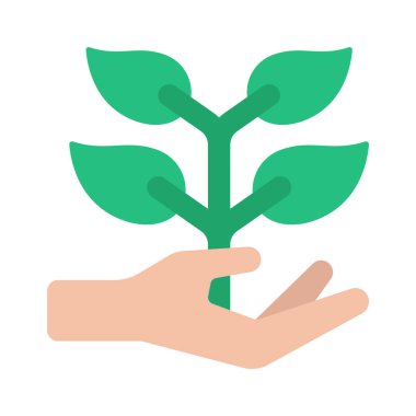 Elle Büyüme Ağı ikonu vektör illüstrasyonuName 