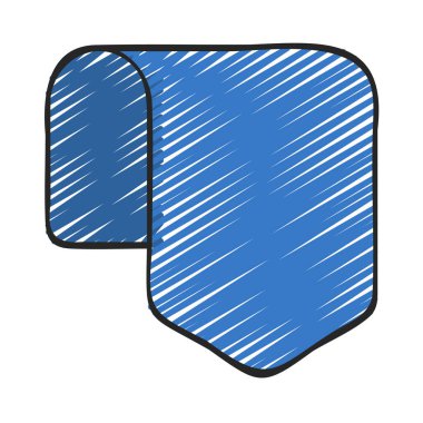 Katlanmış Ok web simgesi vektör illüstrasyonu