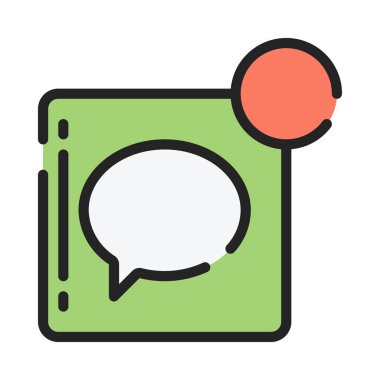 ileti simgesi, vektör illüstrasyonu