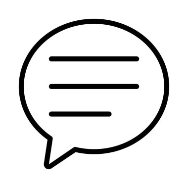 kabarcık sohbet iletişim simgesi, vektör illüstrasyonu 