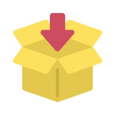 Parsel kabartma düz simgesi, vektör illüstrasyonunu doldur                        