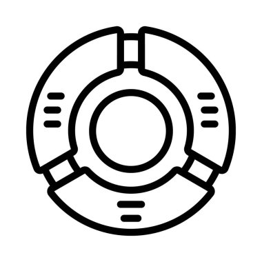 Pie Chart web simgesi vektör illüstrasyonu 