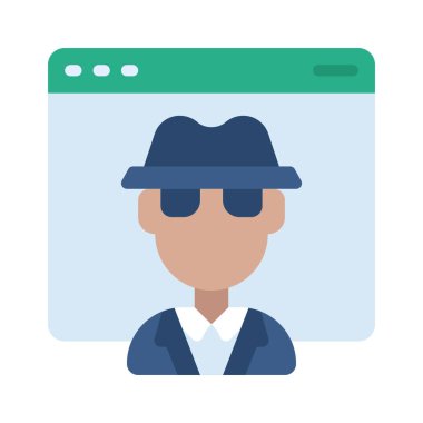 Web sitesi simgesi, vektör illüstrasyonu basit tasarım