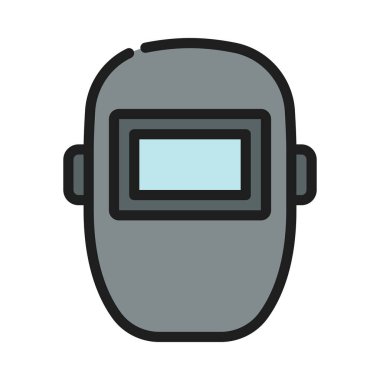 Kaynak Maskesi web simgesi vektör çizimi