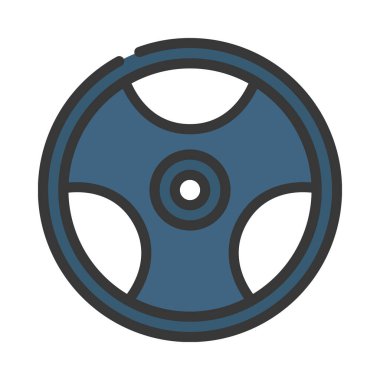 Ağırlık Tablosu Ağ ikonu vektör resimlemesi 