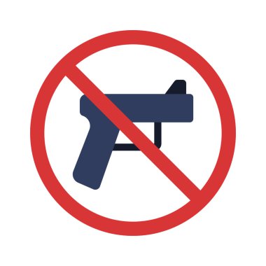 Tabanca Silahları Web ikon vektör çizimi yok 