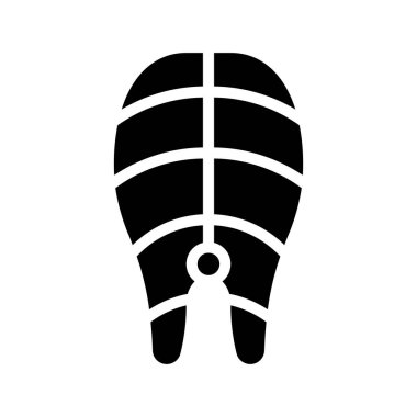 Balık Dilimi Web ikonu vektör çizimi 