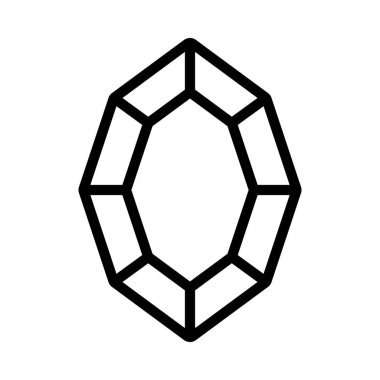 Gemstone web simgesi vektör illüstrasyonu