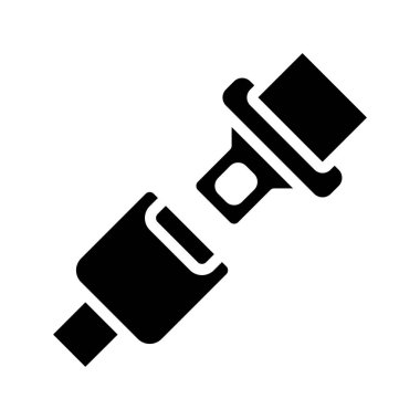 Koltuk Kemeri web simgesi vektör illüstrasyonu