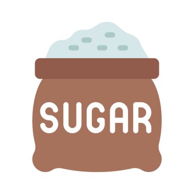 Şeker Torbası simgesi, vektör illüstrasyonu basit tasarım