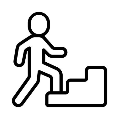 Tırmanan Adımlar Web ikon vektör resimlemesi 