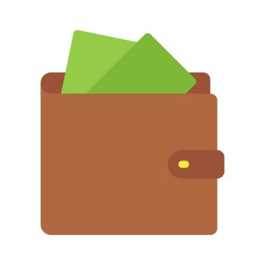 wallet icon, vector illustration simple design