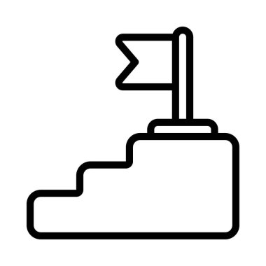 Kariyer Adımları Web simgesi vektör çizimi