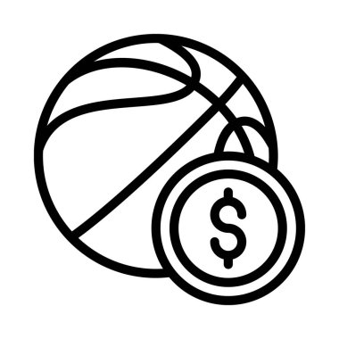 Spor Bahis web simgesi vektör illüstrasyonu 