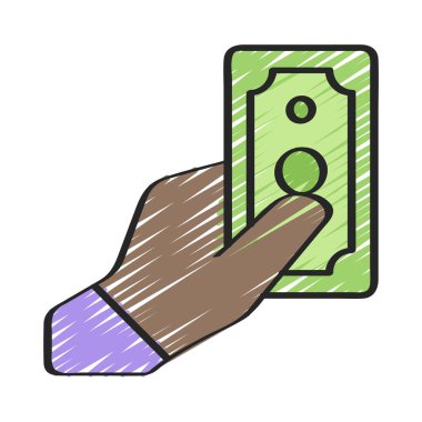 Para web sitesi vektör illüstrasyonunu ver