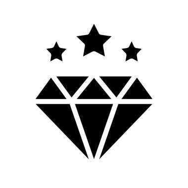 Elmas İnceleme simgesi vektör illüstrasyonuName 